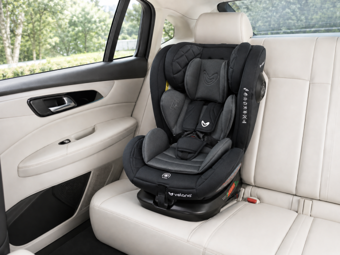 Автокрісло VELANO Aura 360° i-Size 40–150 см, ISOFIX, grey