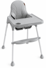 Стілець для годування дитини 2 в 1 VELANO Basic,  light grey